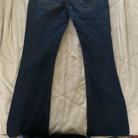 Size 30 true religion jeans , Dark blue , boot cut , & looks new - Picture 4 of 4